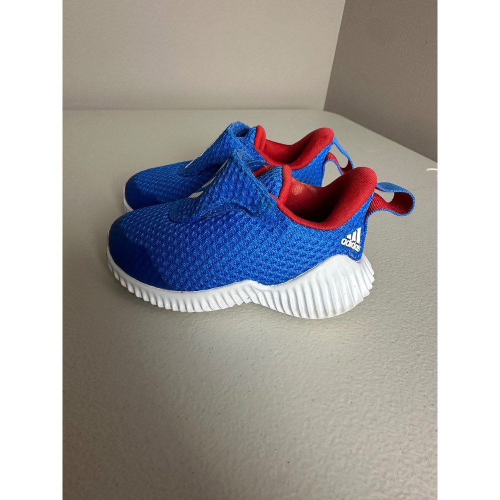 Adidas FortaRun Infants Blue Red Mesh Athletic Sneakers EF9686 Size 4K - Picture 2 of 8